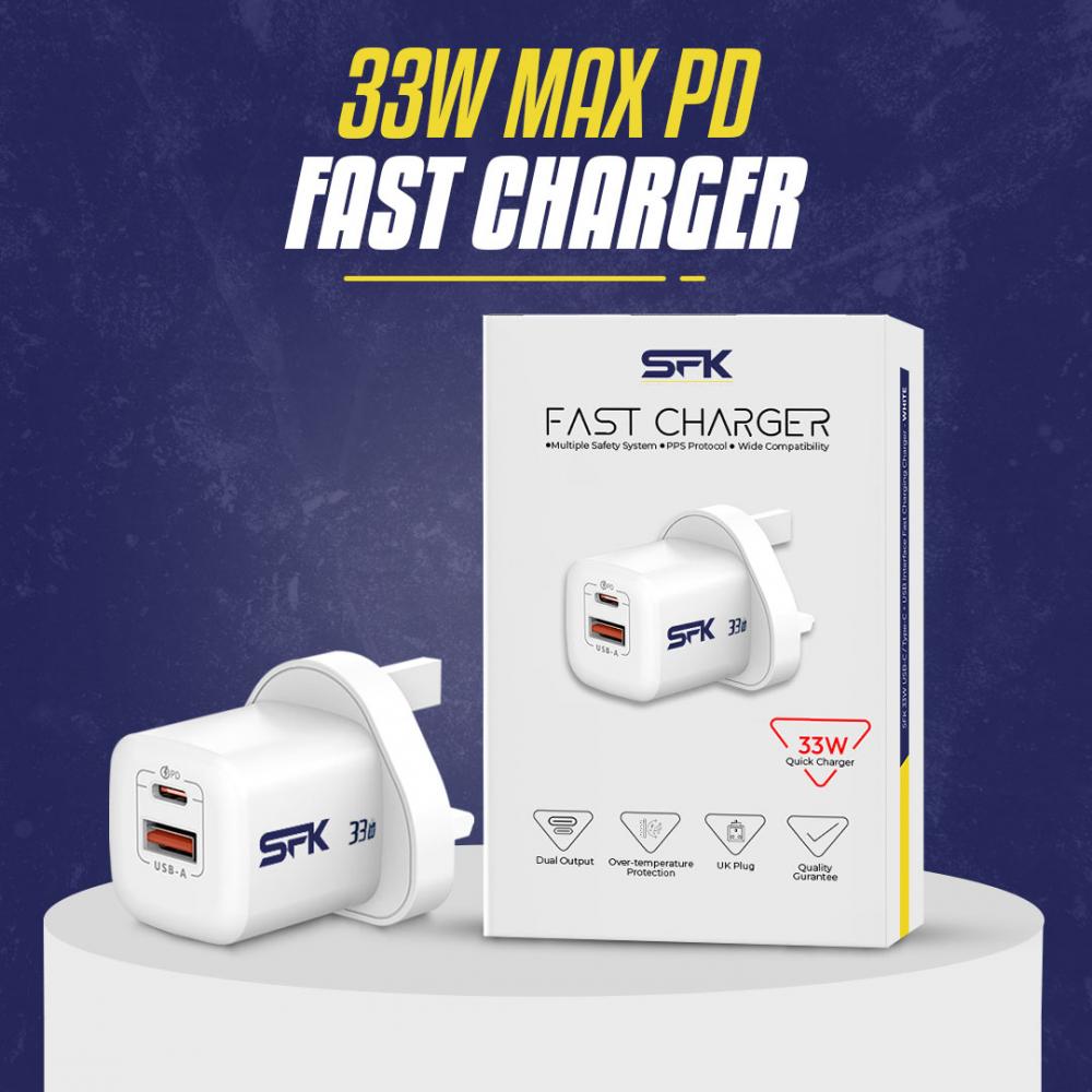 33W Super Fast Portable USB-C PD Plug for Apple iPhone| iPad and Samsung