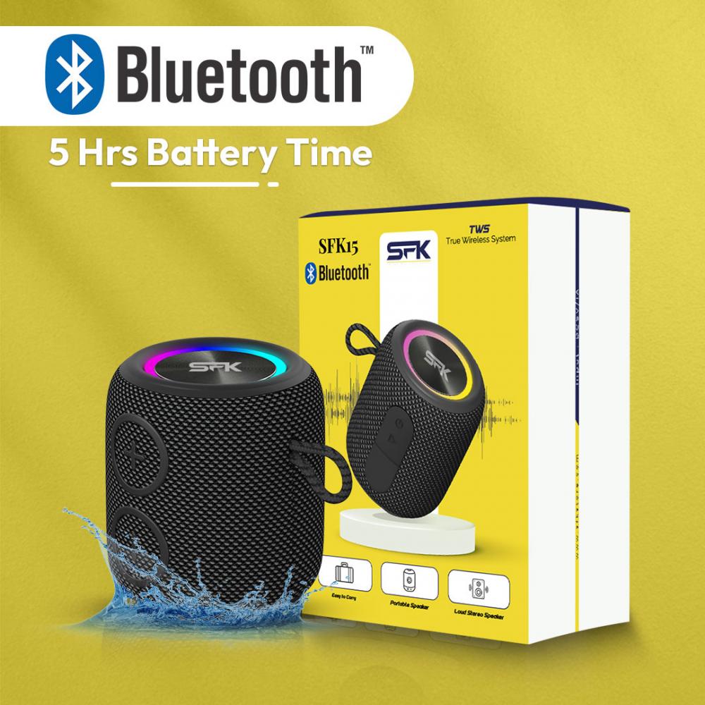 5W 5.0 Bluetooth Wireless Speaker,360°Surround Sound,H50,LED Lights