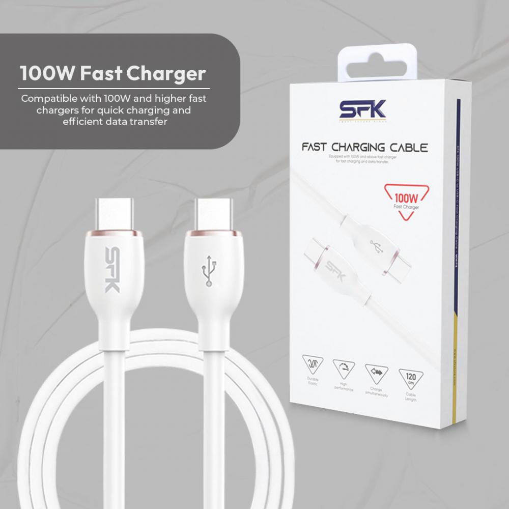 100W Type-C To C Fast charging Cable Silicon for Apple iPhone| Samsung